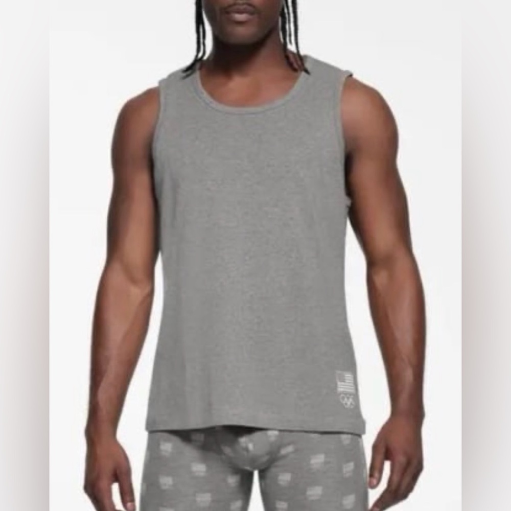 🥇🏆 🏋🏼 SKIMS Men’s Olympic Cotton Jersey Tank | Heather Grey | Size S | NWT